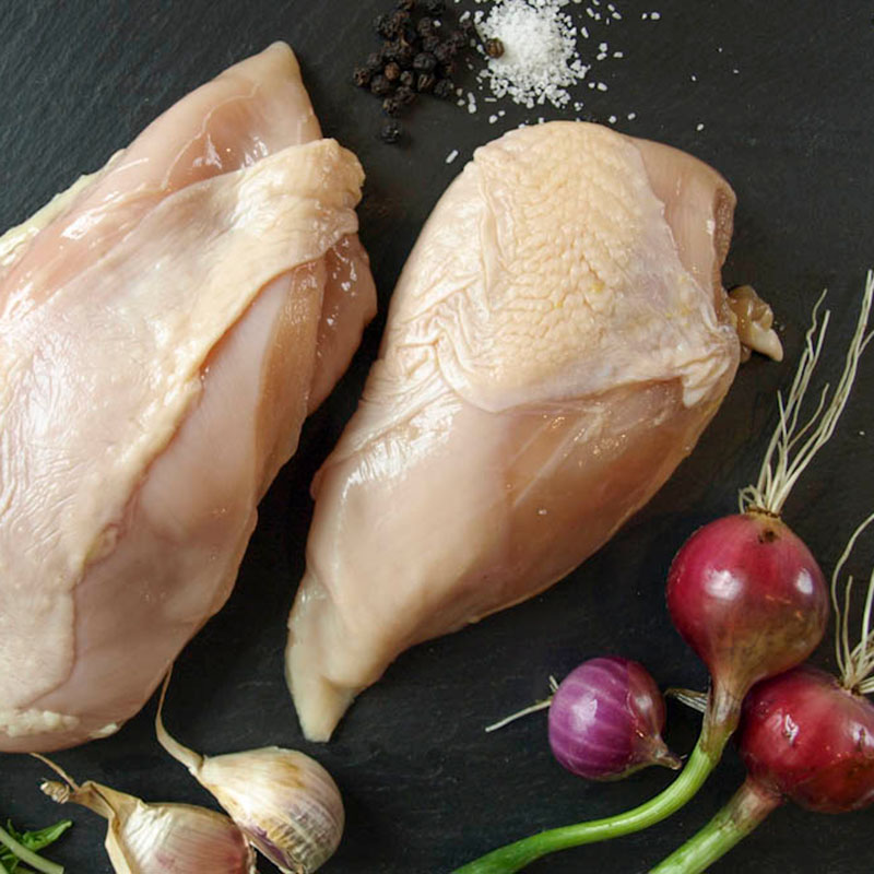 7.6 pounds Organic Boneless Pasture Raised Chicken breast (3-4 packs, 1.4-2.5 pounds each)
