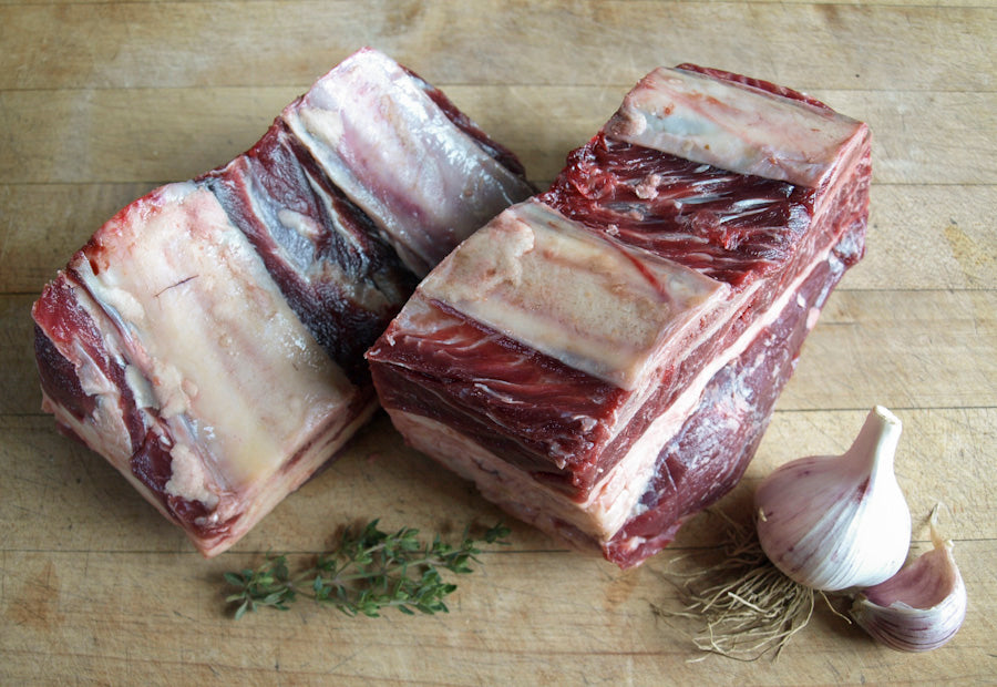 8.55 pounds of Beef Short Ribs (2-3 packs, 2.85-4.3 pounds each)